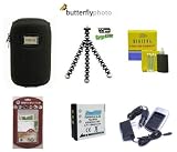 Accessory Kit For The Kodak Zi8 Pocket Video Camera Package Includes Kodak Klic-7004 Replacement battery (1100MAH) + 1 Hour Charger + Hard Shell Carrying Case, Flexible Gripster Tripod, Kodak & Charger kit, LCD Screen Protectors & Lens Cleaning
