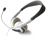 Ear Force D2 Stereo Headphones + Boom Mic (White)