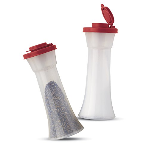Tupperware Large Hourglass Salt And Pepper Shakers Entertain
