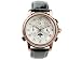 Burgmeister Miami Bm114-315 Gents Automatic Analogue Wristwatch Black Leather Strap Silver Dial Day Date Month