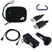 Gizmo Dorks Executive Case Kit (Black) with Carabiner Key Chain for the Sony Bloggie Touch Camera 8 GB / 16 GB (MHS-TS10 / MHS-TS20)