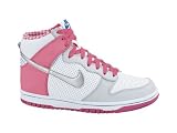 Kid's Nike Dunk High White Metallic silver Pink Platinum 316604 115 Sneakers