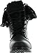 Kids Foldable Cuff Fur-Lined Lace Up Mid-Calf Combat Boots
