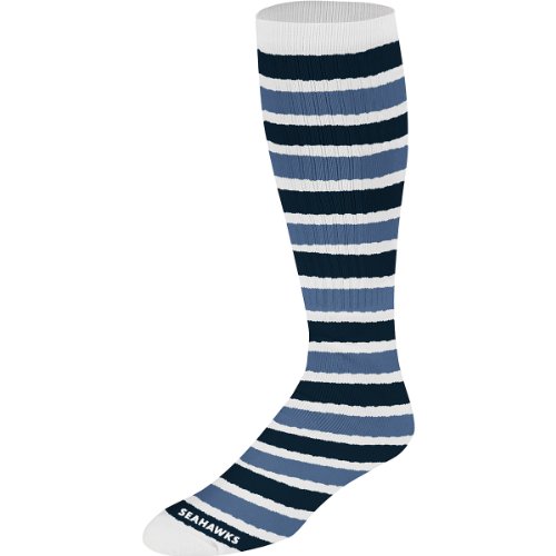Reebok Seattle Seahawks Women's Striped Tube Socks Medium