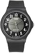 Casio Men's Core MQ24-1B3 Black Rubber Quartz Watch with Grey Dial