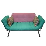 Mali Flex Futon in Teal, Pink and Candy Stripe