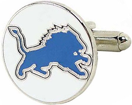 Cufflinks Inc Men's Detroit Lions Cufflinks White/Blue