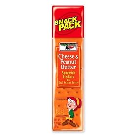 Cheese And Peanut Butter Crackers, 8 Crackers PK, 12 Box by Kellogg NA Co.