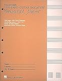 Manuscript Guitar Tab Paper
