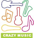 41ZSlJ QTmL. SL160  Crazy Bandz Shaped Rubber Bands Bracelets 24Pack Music