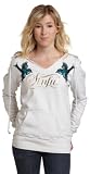 Sinful by Affliction  Junior's Orchid Pullover Hoody,White,S (7/8)
