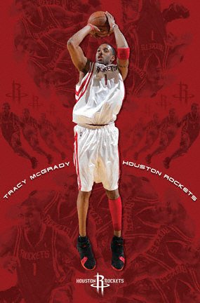 Tracy McGrady Houston Rockets Poster 3883