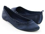 Steve Madden Poshh Navy Fabric Flats Comfortable Women Shoes