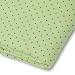 SwaddleDesigns Cotton Flannel Brown Polka Dots Fitted Crib Sheet, Lime