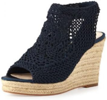 Vince Camuto SIGNATURE MINERVA Wedge Sandal BLACK,9.5