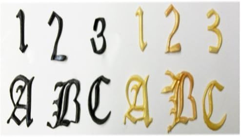 FMM Cutter Alphabet Upper Case Old English Letters Cake Cutting Tool Stencil