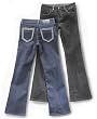 Pepe Jeans Girls Rhinestone Bootcut Jeans