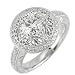 18K White Gold Diamond Engagement Ring Semimount