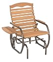Jack Post Country Garden Hi-Back Glider Chair with Tray and Bronze Frame