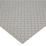 Wearwell Diamond Plate Switchboard Matting, 3 ft W x custom length. Gray