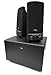 Cyber Acoustics 2.1 Powered Speaker System (CA-3001RB),Black