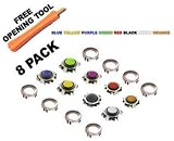 Blackberry Trackball Colored/ Joystick / Navigate / Pearl / Ring Repair Replacement Fix Fixing for Rim (X8) for Blackberry Pearl 8100 8130 Curve (8pk) Blackberry Trackball Colored/ Joystick / Navigate / Pearl / Ring Repair Replacement Fix Fixing for Rim (X8) for Blackberry Pearl 8100 8130 Curve (8pk)