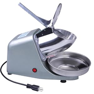 Stainless Steel Electric Snow Cone Ice Shaver Machine With Cast-iron Base