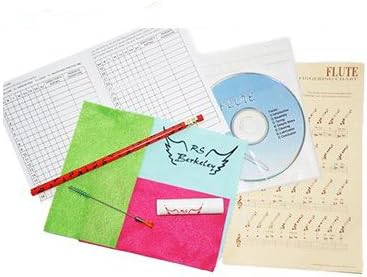 Band Camp Survival Pack for Flute Players - Includes: Drawstring Backpack, Flute Care Cleaning & Maintenance Kit, Music Note Travel Tumbler, Sunglasses, Band Folder, Tuner/Metronome, Bonfire Harmonica & Earbuds