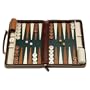 Backgammon Travel Leather Burgundy