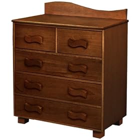 Room Magic 5 Drawer Chest, Chocolate