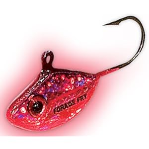 Northland Forage Minnow Fry Jigs Size: #8 (FMF8); Color: Super-Glo Redfish (93)