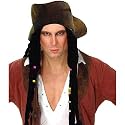 Caribbean Pirate Hat & Wig For Fancy Dress Brand New [Toy]