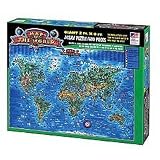 kids and infants educational toys item: Great American Puzzle Factory Map Of The World 600 Piece puzzle