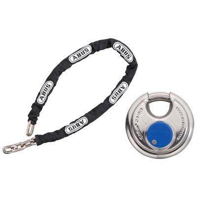 ABUS Diskus 24 IB/60+Chain6KS ロック シルバー