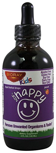 BioRay Inc., Kids, NDF Happy, Peach Flavor, 4 fl oz (120 ml)
