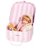 ELENOR 8 Porcelain Toddler w/Box & Bear Doll By Golden Keepsakes