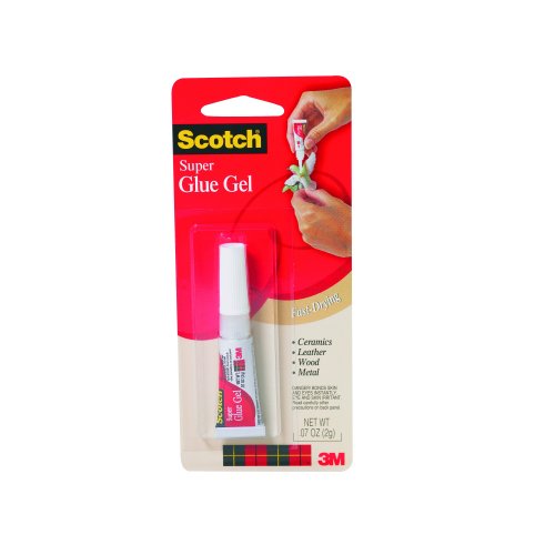 ScotchÂ® Super Glue Gel, .07 Ounces (AD113)