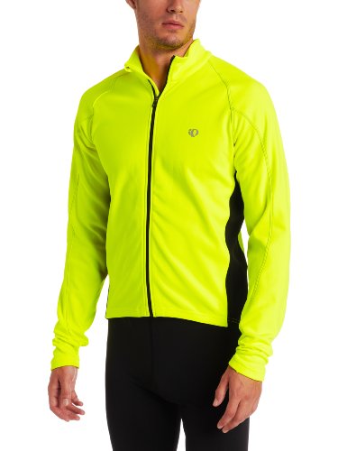 Pearl Izumi Mens Select Thermal Jersey,Screaming Yellow/Black,Medium