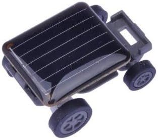 FDL Smallest Mini Solar Powered Robot Racing Car Toy Gadget Gift Black