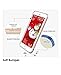 iPhone 6S Back Case, Ukase Snowman on Red Background for 4.7 inch Apple Phone 6 (2014 Version) / Apple Phone 6S (2015 Version)