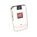 Motorola RAZR V3 Leather Shield-White  includes Removeable Swivel Belt Clip