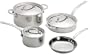 KitchenAid Five-Ply Stainless-Steel Clad 7-Piece Cookware Set