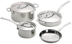 KitchenAid 75913 5-Ply 7 Piece Stainless Steel Clad Set