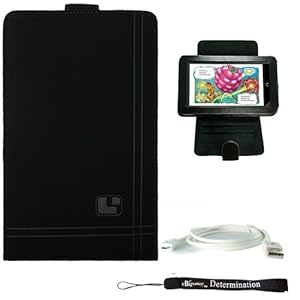 Check Price Black Nubuck Expediency Flip Stand Alone Case Cover