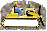 Melissa& Doug Bulldozer Name Plaque