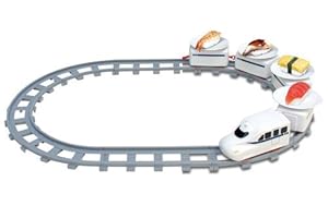 電車 おもちゃ トレイン 回転寿司 くるくる回るよ！お寿司トレイン 受け皿8枚付き