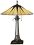 Quoizel Gotham Tiffany 2 Light Table Lamp