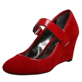 DKNYC Women's Christina Mary Jane Wedge
