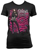 SELENA GOMEZ T-SHIRTS - OFFICIAL SELENA GOMEZ BLACK ZEBRA GIRLY TEE - ALEX RUSSO SHIRTS - WIZARDS OF WAVERLY PLACE