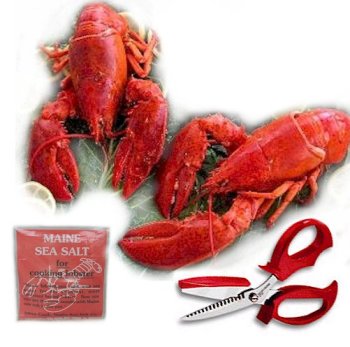Lobsters, Scissors and Salt by Charleston Seafood